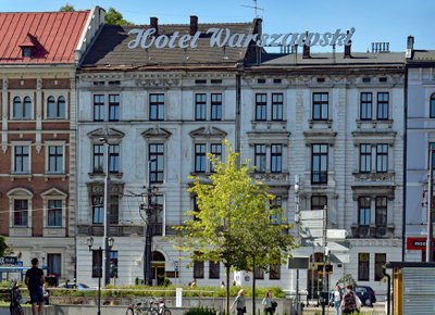 Warszawski Hotel, 1891 design. Karol Knaus, 4-6 Pawia Street, Kraków, Poland, Kraków, 2020