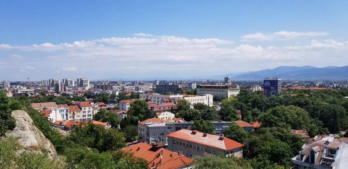 View from Sahat hill, Plovdiv 5, Plovdiv, Bulgaria, 2019