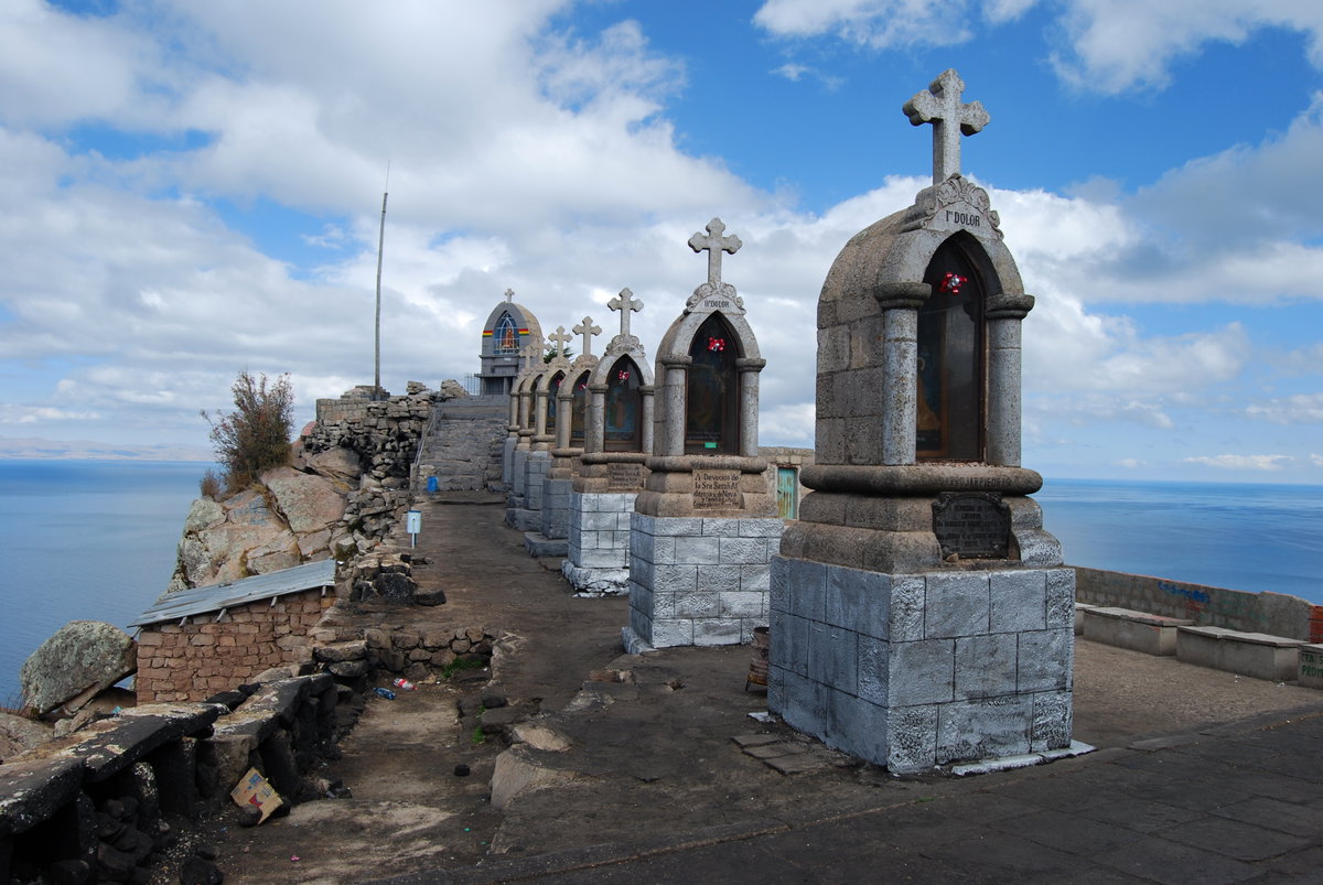 Copacabana - na vrcholu Cerro Calvario, Copacabana, Bolivia, 2008