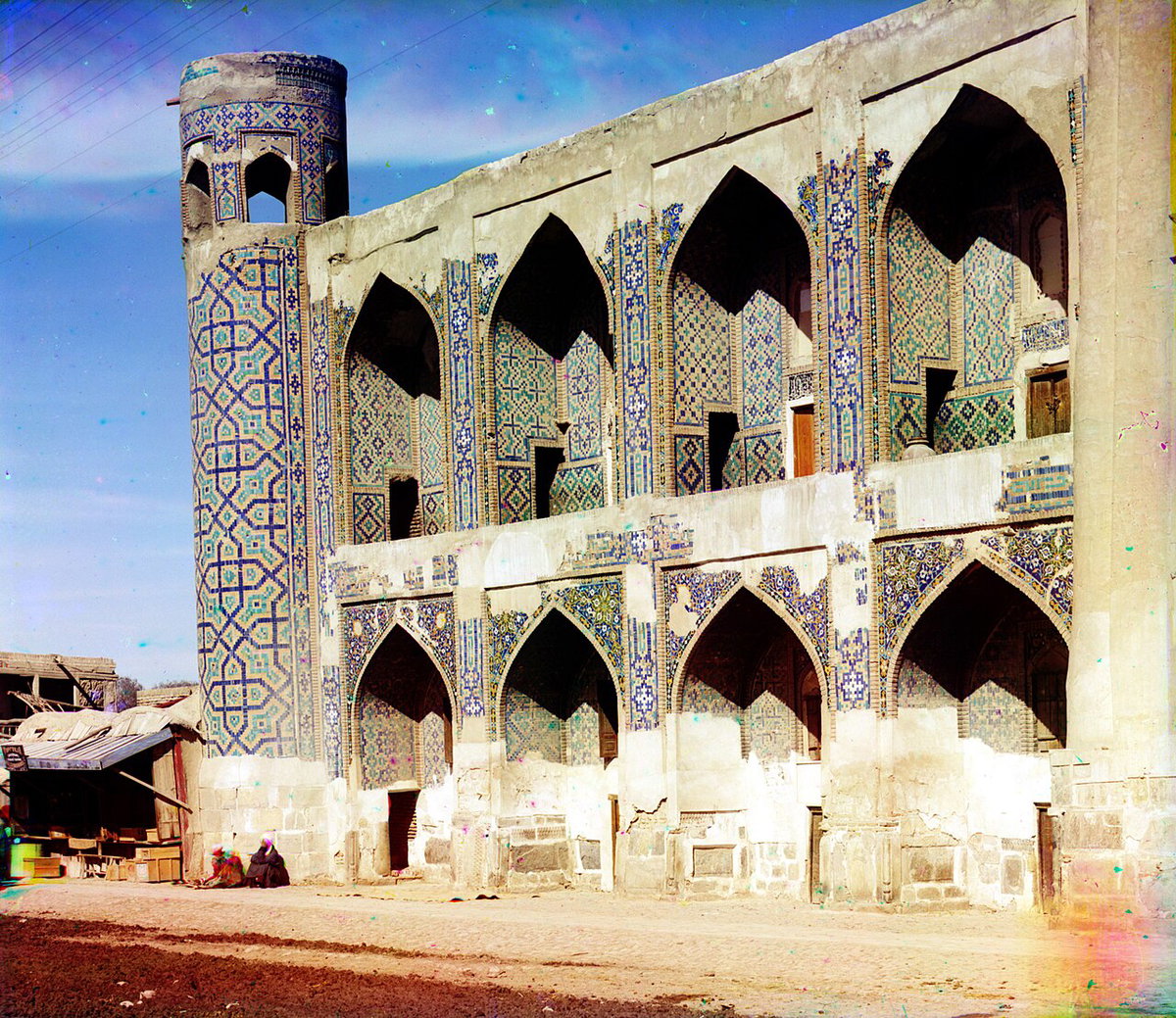 Тилля-Кари с площади Регистана, Samarkand, Uzbekistan, 1905