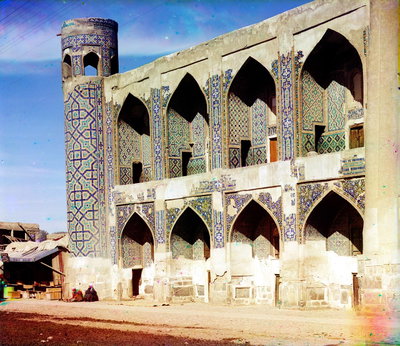 Тилля-Кари с площади Регистана, Samarkand, 1905