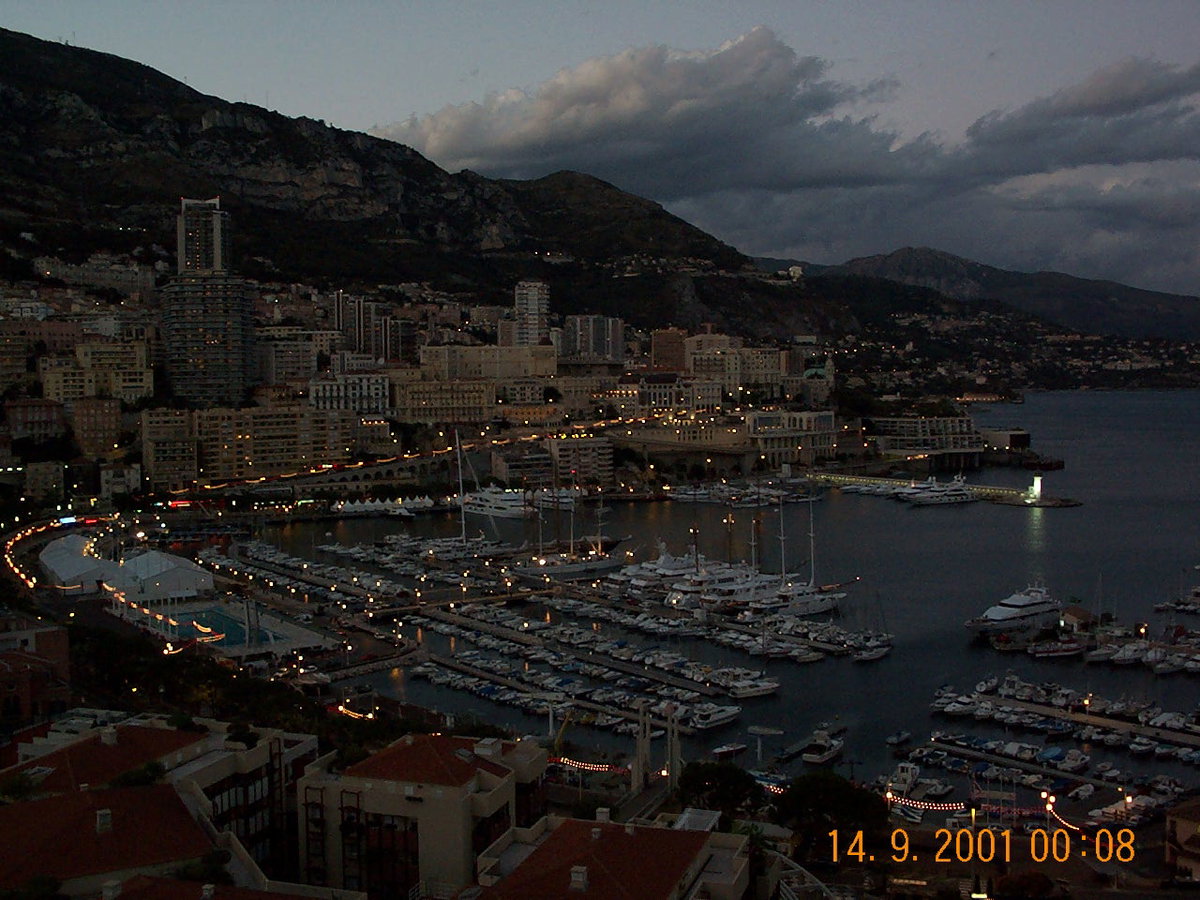 Landscape - The evening, Monaco, Monaco, 2001