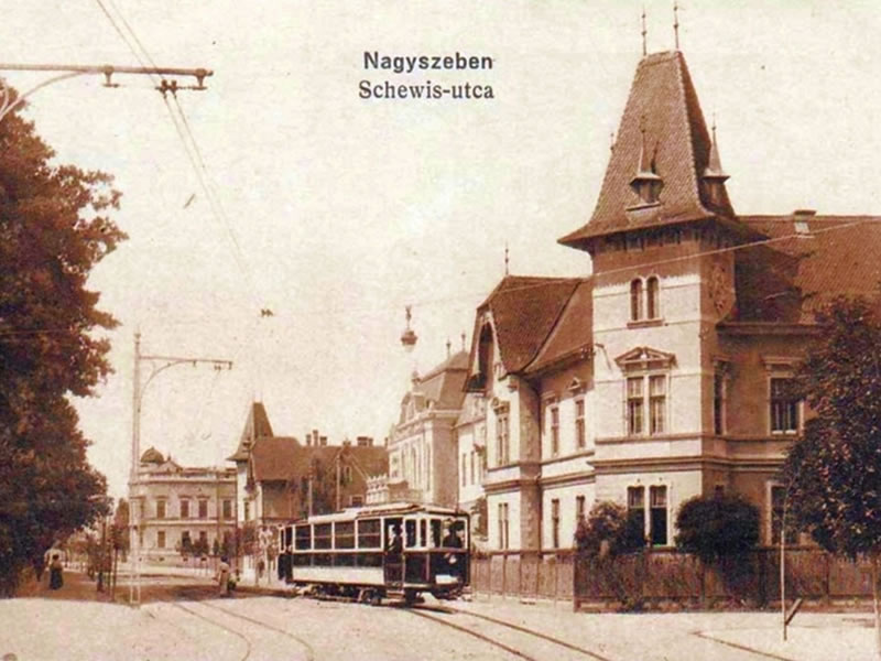 Sibiu Bulevardul Victoriei, Sibiu, Romania, 1920