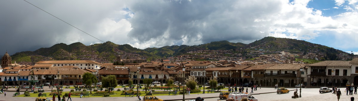Peru - Cusco 018 - Plaza de Armas panorama, Cusco, Peru, 2012