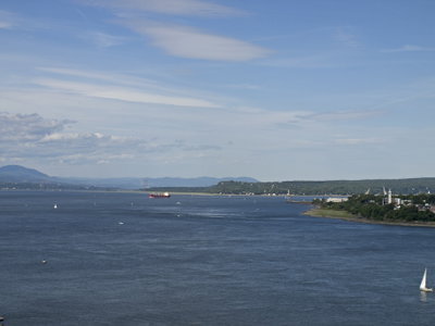 Quebec City Saint Lawrence River seen from Terrasse Dufferin 4, Quebec City, 2017