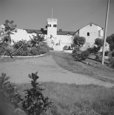 EU: Fort St. Jago, Coenraadsburch, voorzijde met toegang (1966), Elmina, 1966