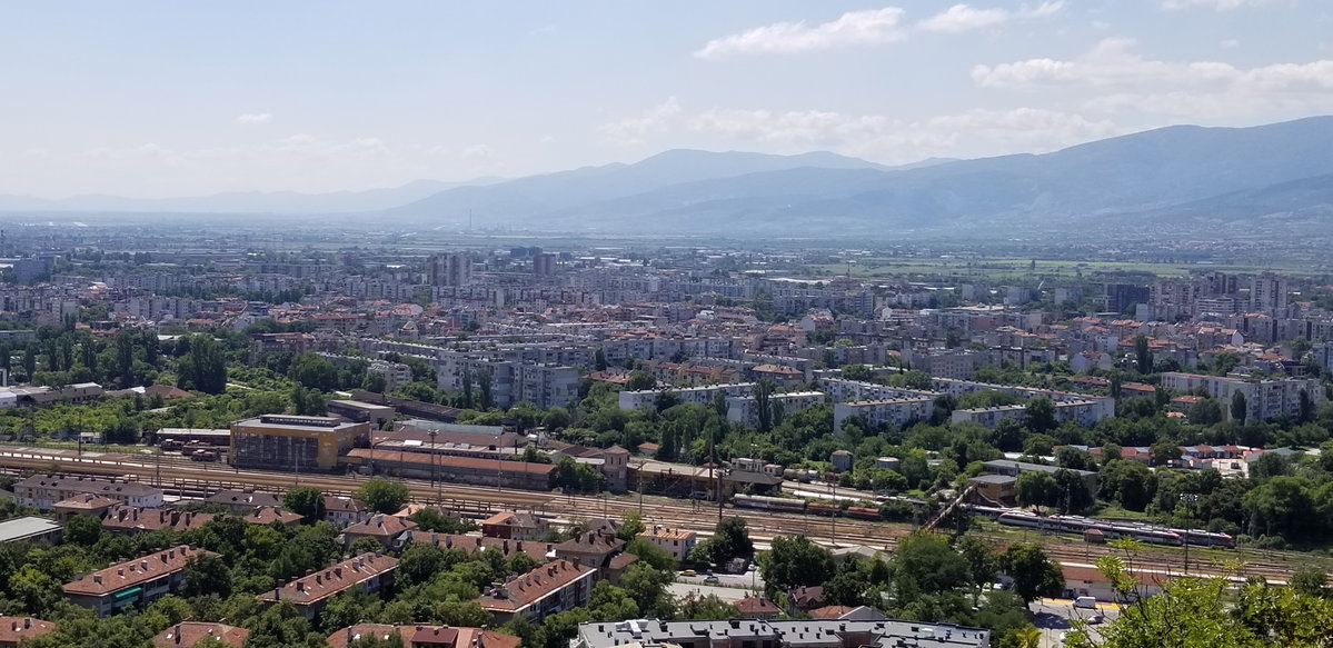 View to District South in Plovdiv 5, Plovdiv, Bulgaria, 2019