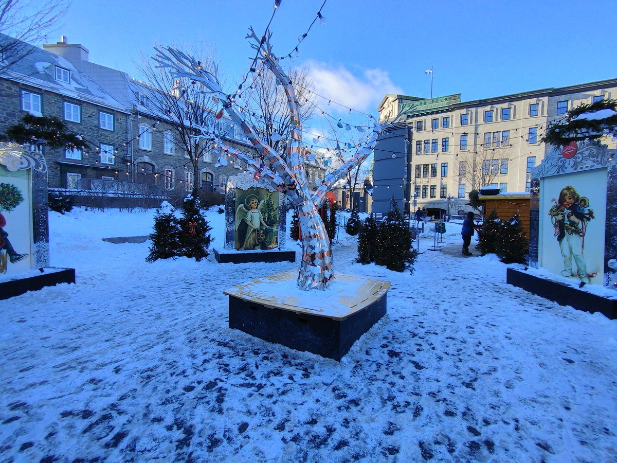 Marche de Noel allemand de Quebec, Quebec City, Canada, 2021