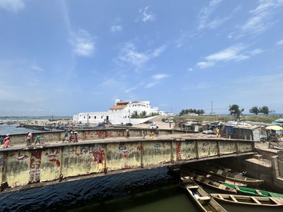 Old metal bridge near Elmina Castle, Elmina, 2025