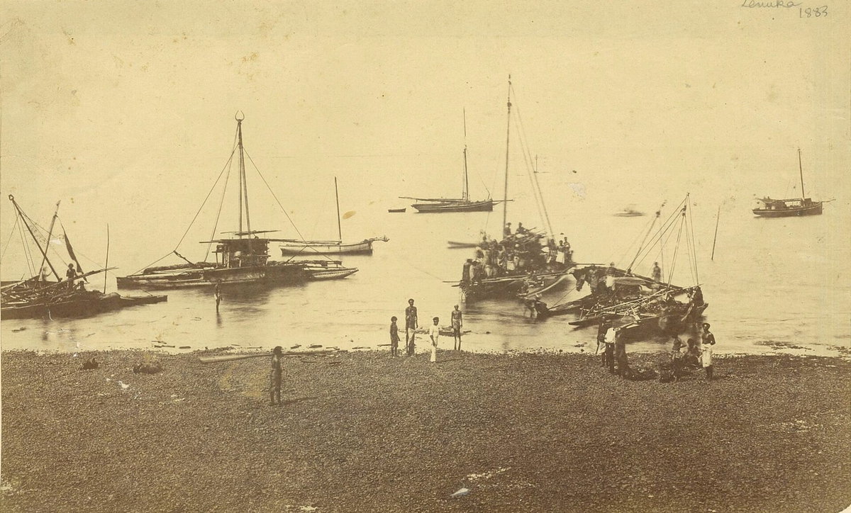 Levuka, the old capital of Fiji, Levuka, Fiji, 1883
