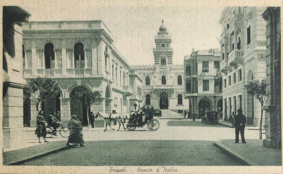 Tripoli - via Milano - cartolina, Tripoli, Libya, 1912