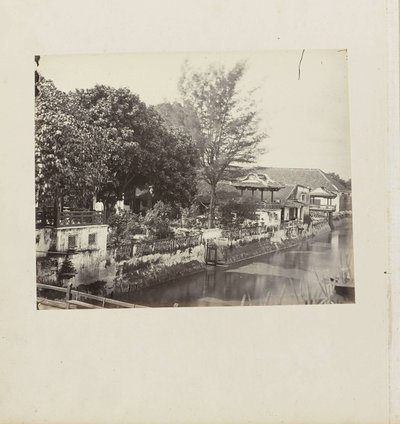 EU: Achterzijde Chinees huis in Semarang (1863), Semarang, 1863