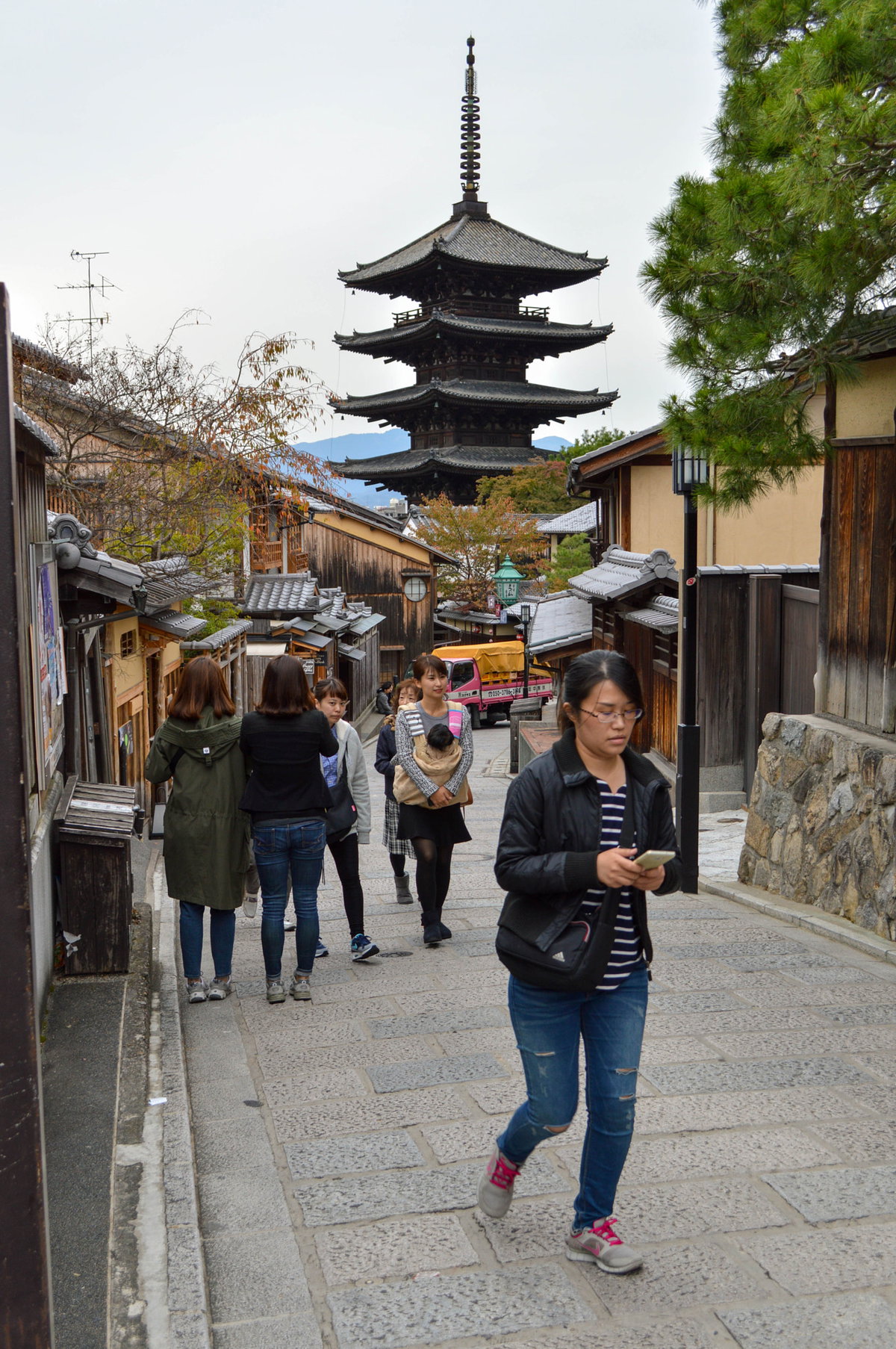 Texting While Walking, Kyoto, Japan, 2015