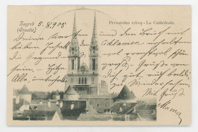 EU: Zagreb - Cathedral (1902), Zagreb, 1902
