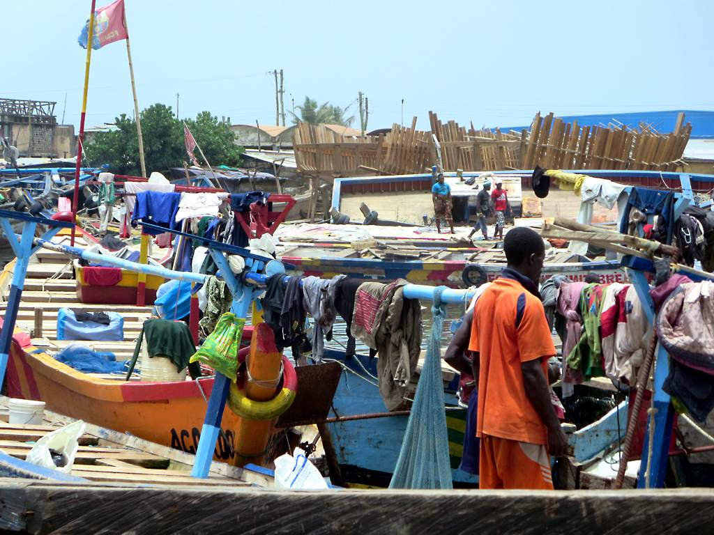 Benya Lagoon Fishing Boats at Elmina, Elmina, Ghana, 2015
