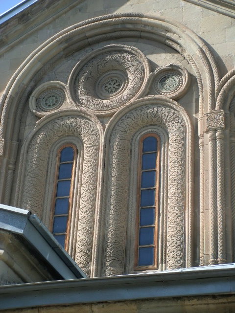 Samtavro Monastery, main church, detail, Mtskheta, Georgia, 2014