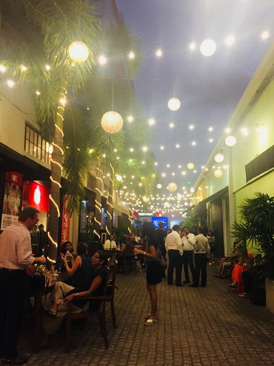 Park Street at night, Colombo, 2018