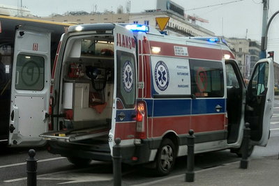 Ambulance in Poland 01, Warsaw, 2017