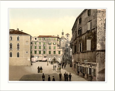 People's Square (Pjaca), Spalato, Split, 1895