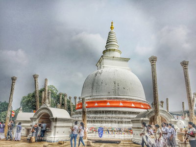 Thuparama pagoda at Anuradhapura, Anuradhapura, 2018