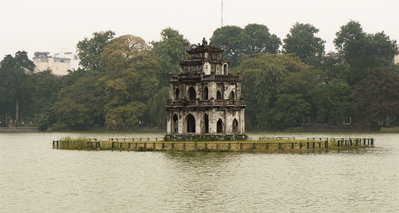 Hanoi - Hoan Kiem See - Schildkrötenturm, Hanoi, 2011