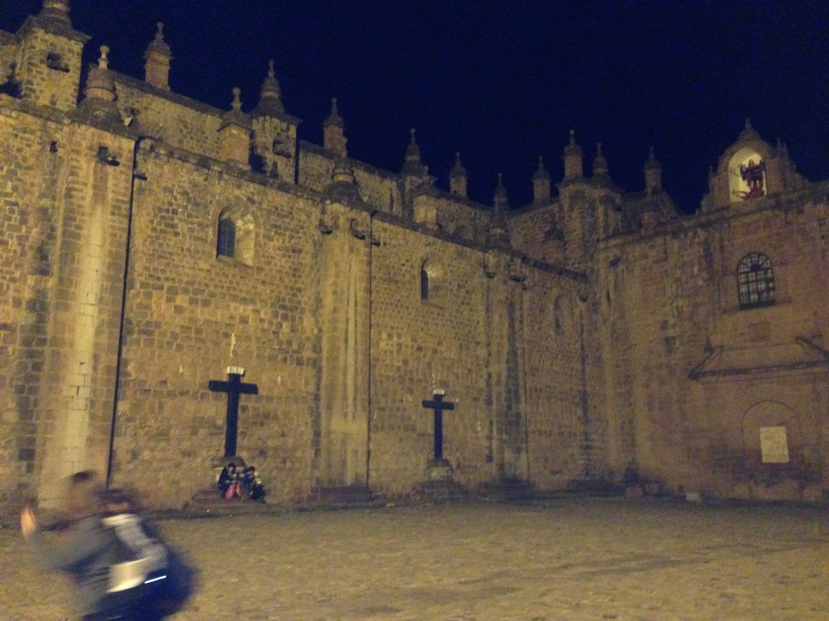 Preĝejo la Triumfo, la katedralo en Kusko, Cusco, Peru, 2014