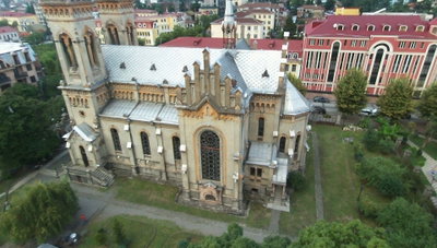 Georgian Orthodox (former Catholic) Cathedral of the Mother of God Bebop Drone 2015-08-26T175348+0000, Batumi, 2015