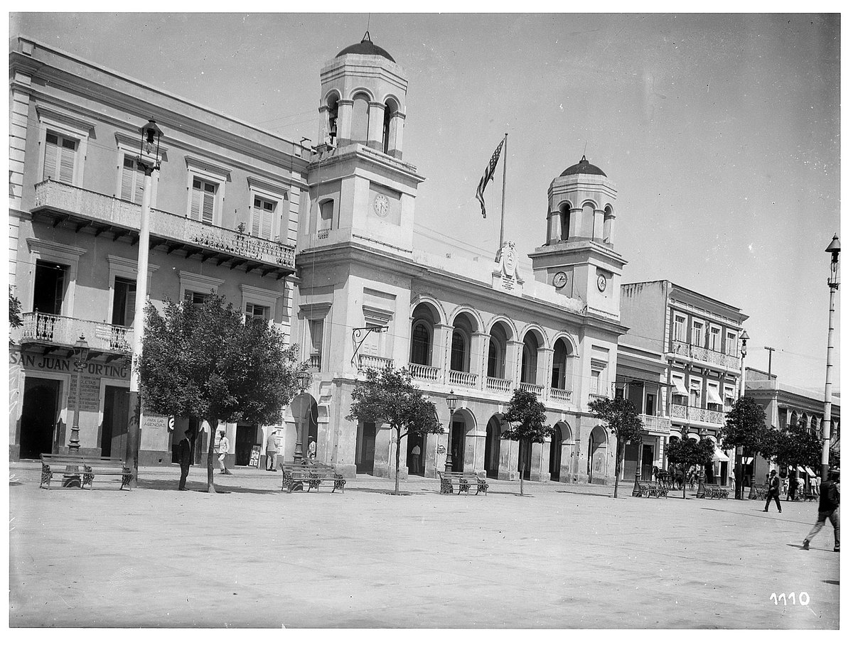 EU: San Juan, Puerto Rico. Market square with city hall (1789) (1915), San Juan, Puerto Rico, 1915
