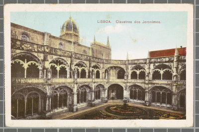 EU: Lisboa. Claustros dos Jeronimos. (1920), Lisbon — photos through time