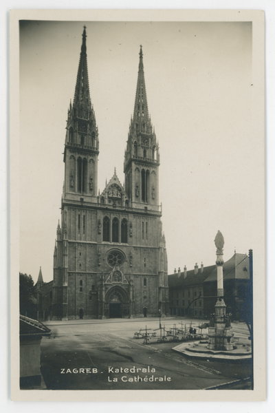 EU: Zagreb - Cathedral (1925), Zagreb, 1925