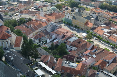 A view over the old town IV, Trenčín, 2018