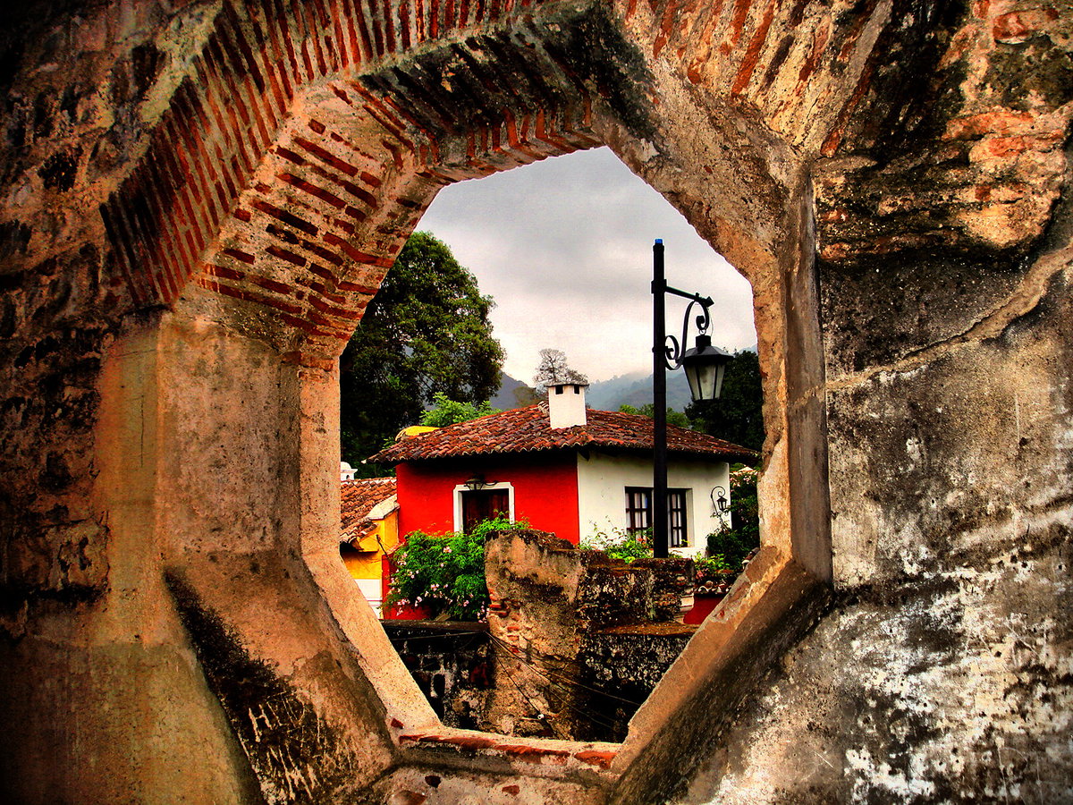En marco, Antigua Guatemala, Guatemala, 2011