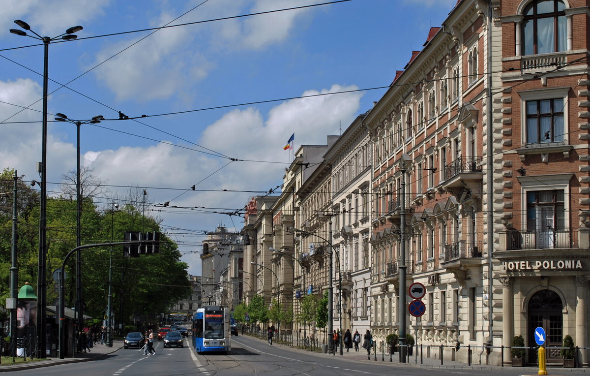 Basztowa street, view from E, Kraków, Poland, Kraków, Poland, 2016