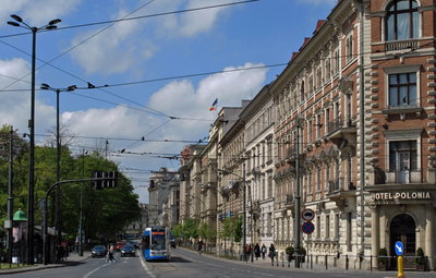 Basztowa street, view to W, Kraków, Poland, Kraków — photos through time