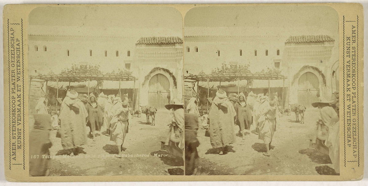 EU: Tetuan. Mosquee de la place des Babucheros. Maroc [onz] (1880), Tetouan, Morocco, 1880