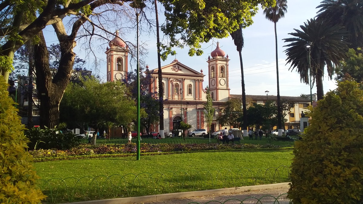 Templo del Hospicio, atardecer, Cochabamba, Bolivia, 2018