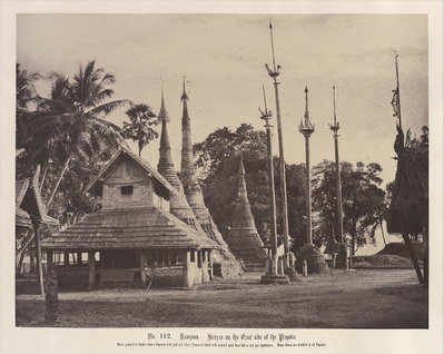 Rangoon- Henzas on the East Side of the Shwe Dagon Pagoda MET, Yangon, 1855