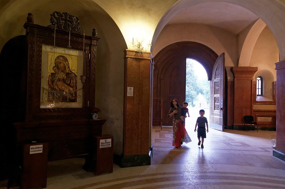 Sameba Cathedral, Entrance, Tbilisi, Georgia, Tbilisi, Georgia, 2014