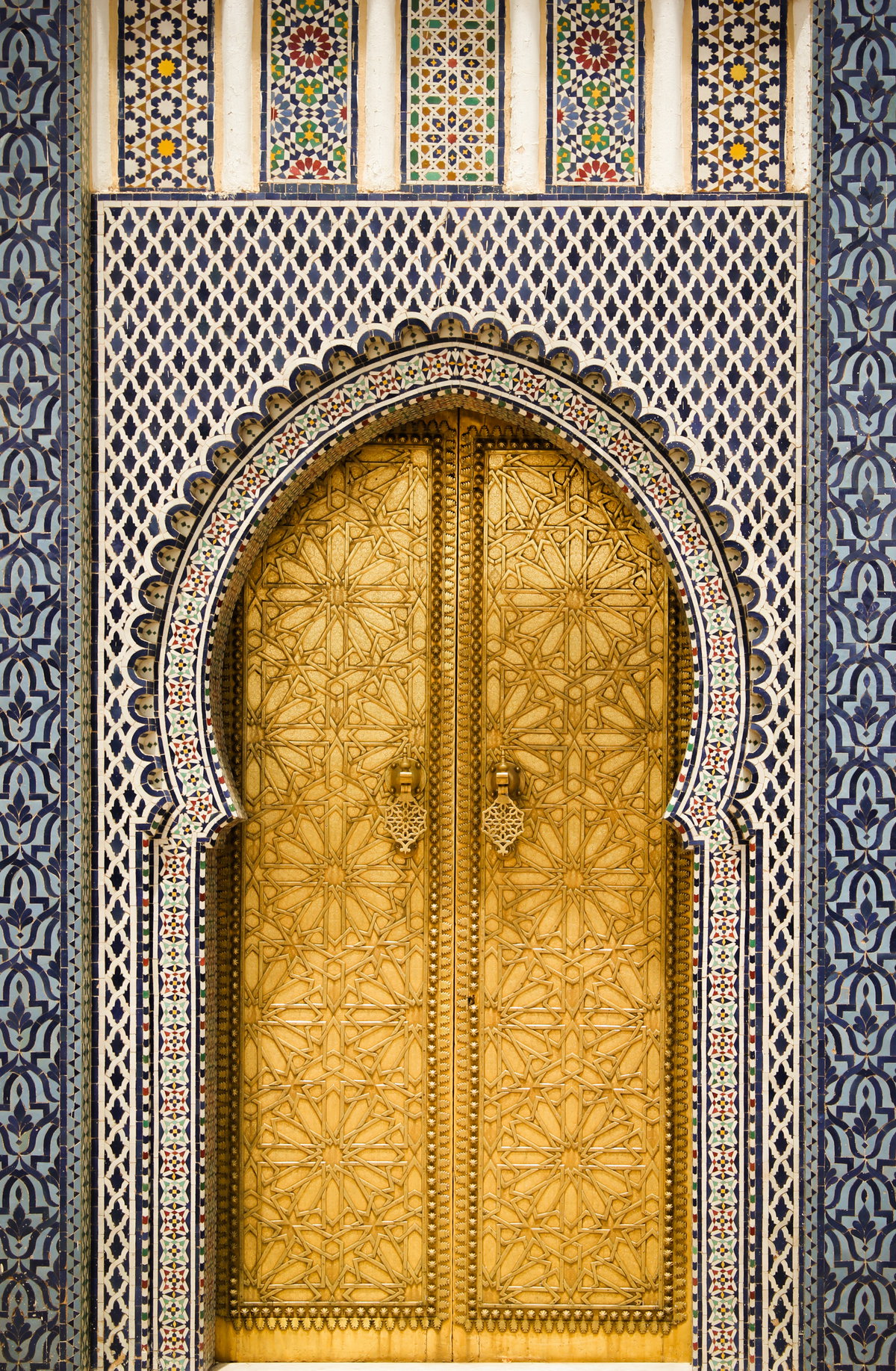 Gate to the Royal Palace in Fes, Fes, Morocco, 2013