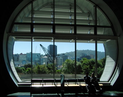 Circular window, Te Papa.- Wellington, Wellington, 2010