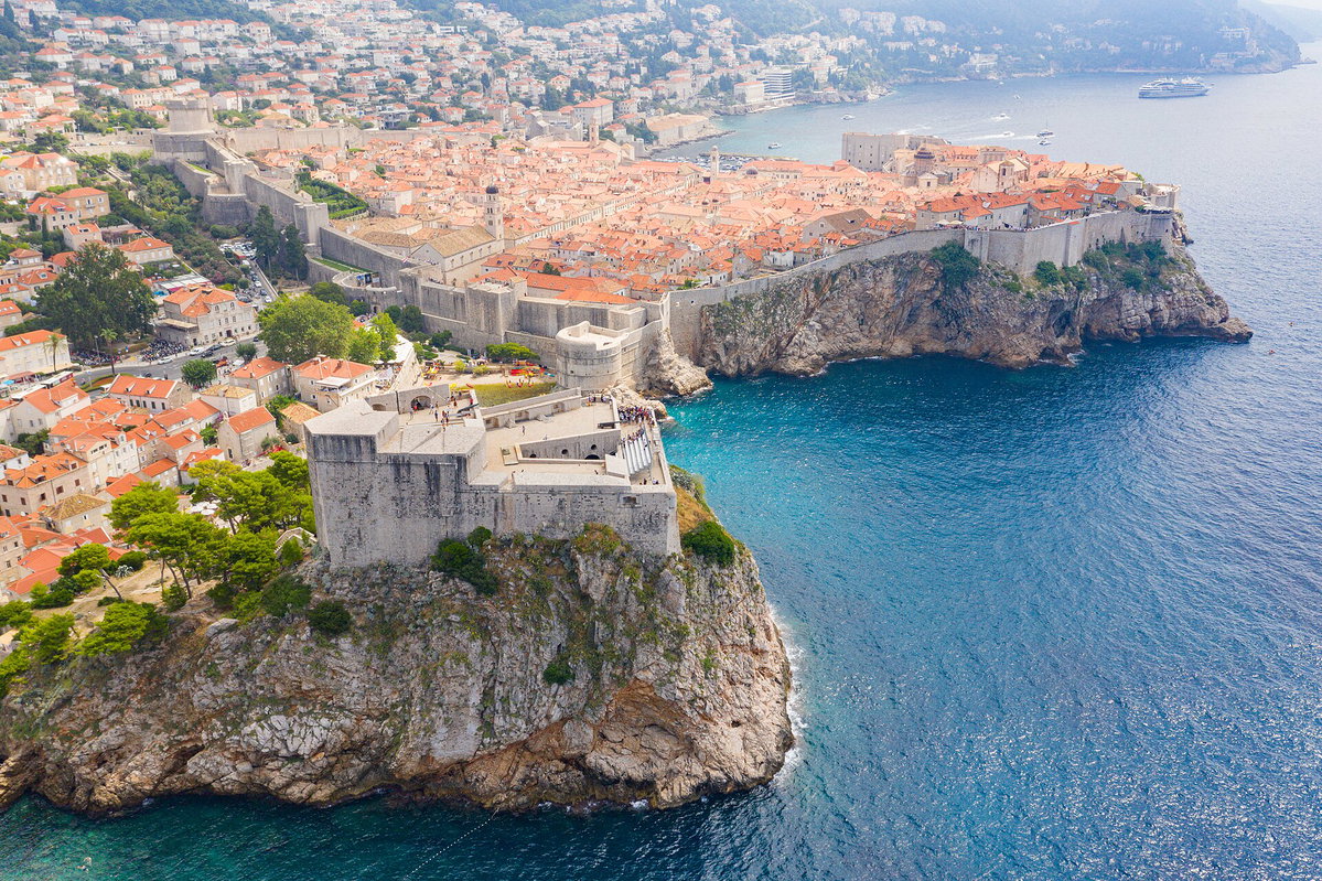 Bokar Fortress and the Old Town of Dubrovnik, Croatia, Dubrovnik, Croatia, 2019