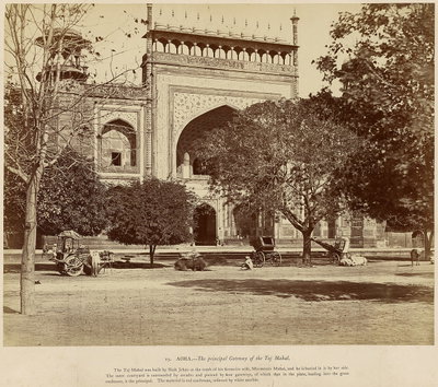 The Taj Mahal, Agra, 1865