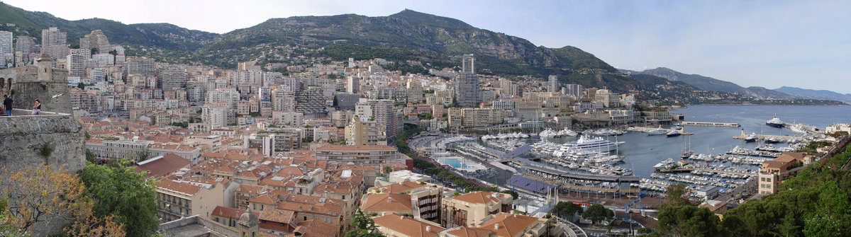 Monaco, panorama, Monaco, Monaco, 2004