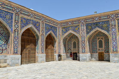 Classroom Entrances Inside The Tilya Kori Madrasah, Samarkand, 2015