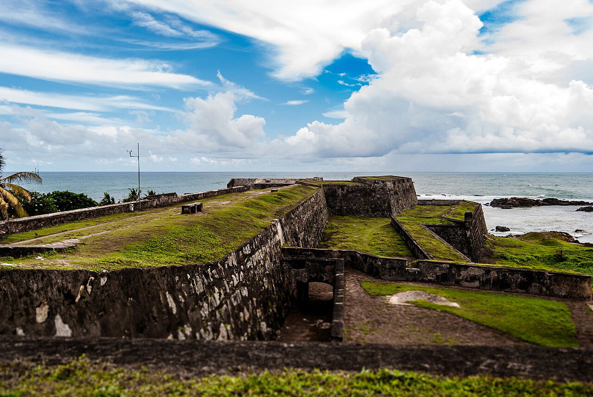 Galle Fort ramparts and sea, Galle, Sri Lanka, 2012