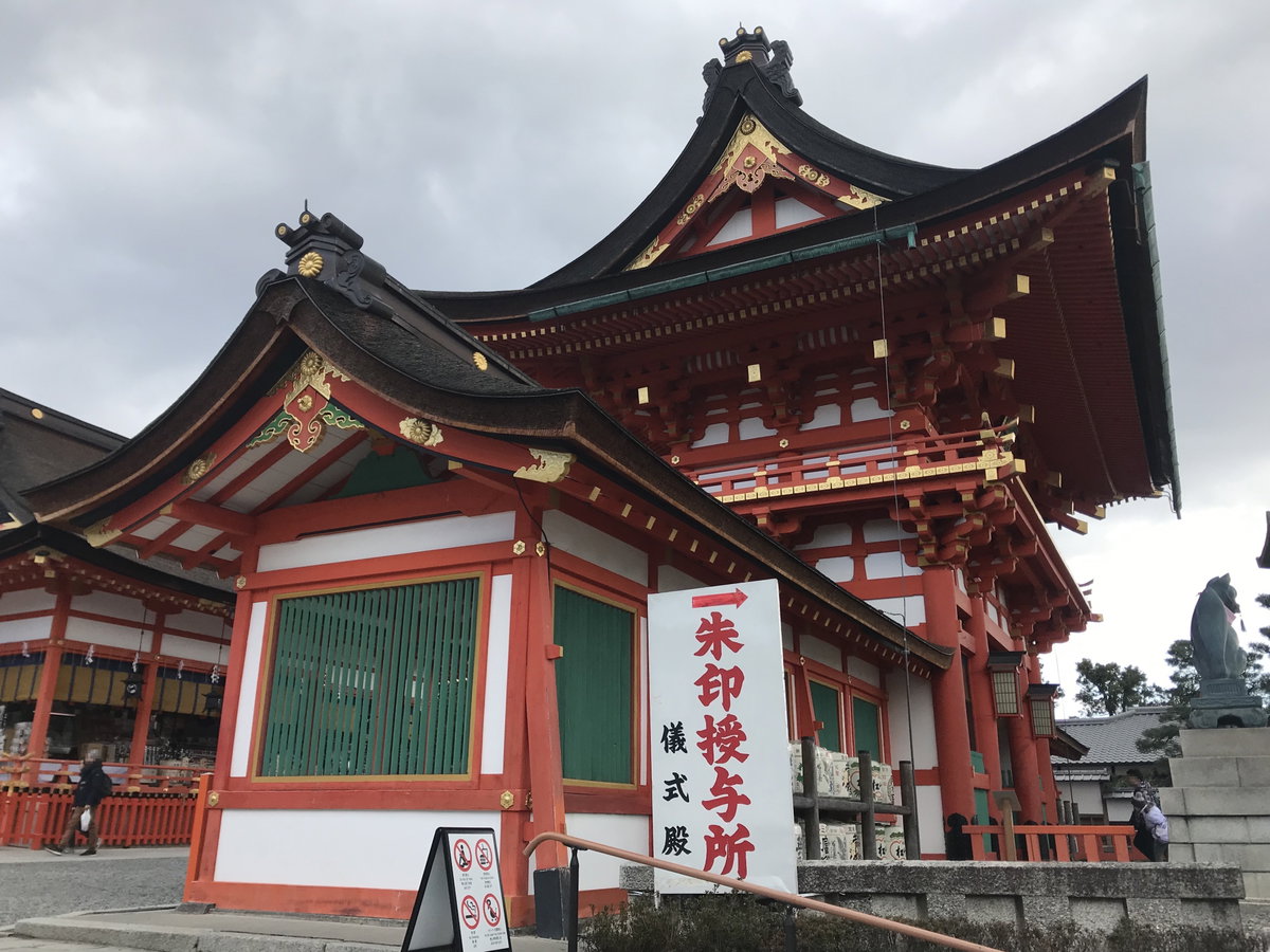 Romon gate of Fushimi Inari Grand Shrine 3, Kyoto, Japan, 2019