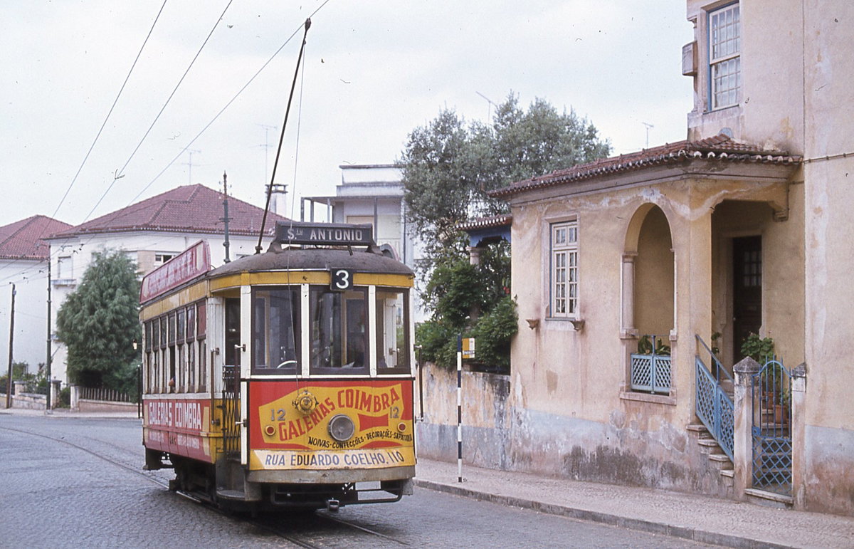 Trams de Coimbra (Portugal), Coimbra, Portugal, 1978