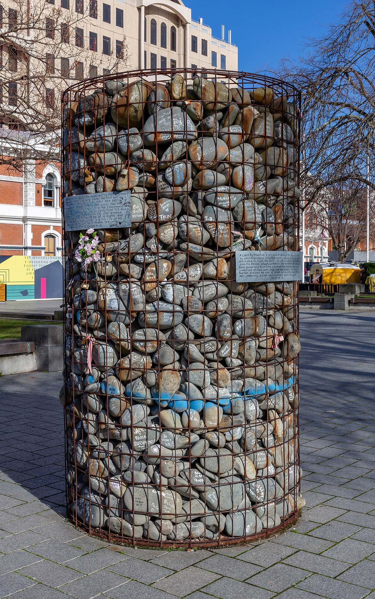 Mahon's stone cairn, Christchurch, New Zealand, Christchurch, New Zealand, 2019