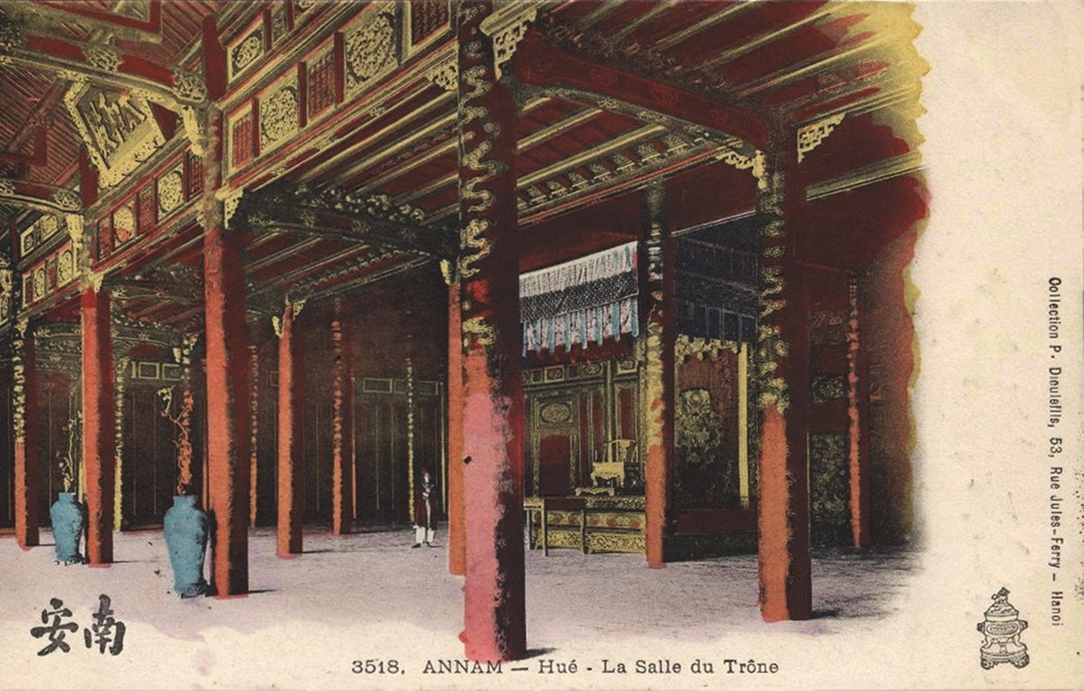 ANNAM - Hué - La Salle du Trône, Hue, Vietnam, 1945