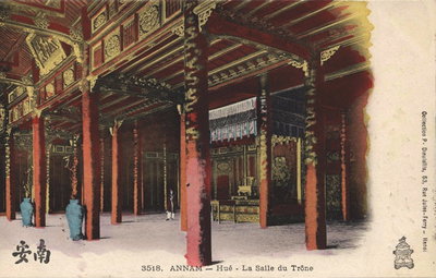 ANNAM - Hué - La Salle du Trône, Hue, 1945